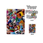 Cartoon Explosion Cartoon Characters Funny Playing Cards 54 Designs (Mini) Front - SpadeK