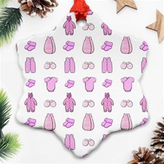 Kid’s Clothes Snowflake Ornament (two Sides) by SychEva