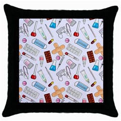 Medicine Throw Pillow Case (black) by SychEva
