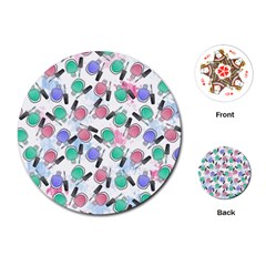 Nail Polish Playing Cards Single Design (round) by SychEva
