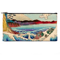 Wave Japanese Mount Fuji Woodblock Print Ocean Pencil Case by Salman4z