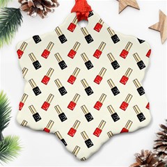 Nail Manicure Snowflake Ornament (two Sides) by SychEva