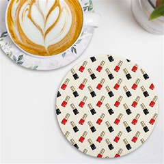 Nail Manicure Uv Print Round Tile Coaster by SychEva