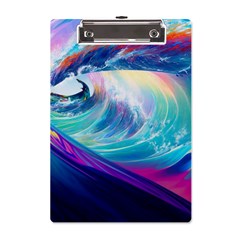 Waves Ocean Sea Tsunami Nautical Nature Water A5 Acrylic Clipboard by Jancukart
