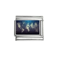 Vintage World Map Illustration Artwork Water Drop Digital Art Arts Italian Charm (9mm) by Sudheng