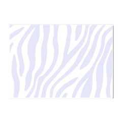 Grey Zebra Vibes Animal Print  Crystal Sticker (a4) by ConteMonfrey