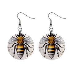 Bee Beekeeping Mini Button Earrings by Simbadda