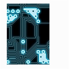 A Completely Seamless Background Design Circuitry Large Garden Flag (two Sides) by Amaryn4rt