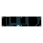 A Completely Seamless Background Design Circuitry Banner and Sign 4  x 1  Front