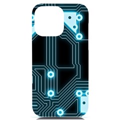A Completely Seamless Background Design Circuitry Iphone 14 Pro Max Black Uv Print Case by Amaryn4rt