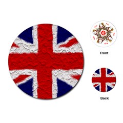 Union Jack Flag National Country Playing Cards Single Design (round) by Celenk