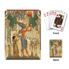 Egyptian Man Sun God Ra Amun Playing Cards Single Design (rectangle) by Celenk