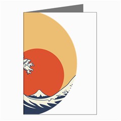 The Great Wave Off Kanagawa Waves Greeting Cards (pkg Of 8) by Wegoenart