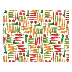 Vegetables Two Sides Premium Plush Fleece Blanket (large) by SychEva