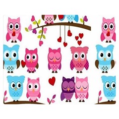 Owl Pattern Premium Plush Fleece Blanket (medium) by Salman4z