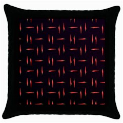 Hot Peppers Throw Pillow Case (black) by SychEva