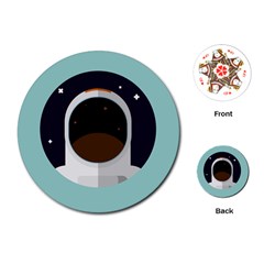 Astronaut Space Astronomy Universe Playing Cards Single Design (round) by Salman4z