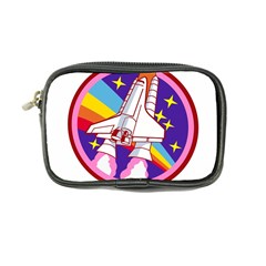 Badge Patch Pink Rainbow Rocket Coin Purse by Salman4z