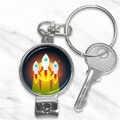 Rocket Take Off Missiles Cosmos Nail Clippers Key Chain by Salman4z