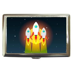 Rocket Take Off Missiles Cosmos Cigarette Money Case by Salman4z