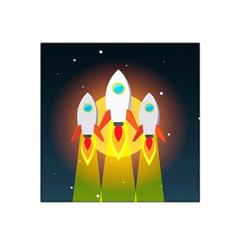 Rocket Take Off Missiles Cosmos Satin Bandana Scarf 22  X 22  by Salman4z