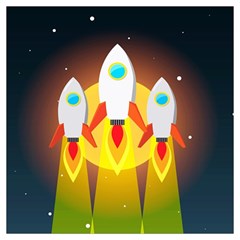 Rocket Take Off Missiles Cosmos Lightweight Scarf  by Salman4z