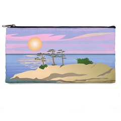 Vacation Island Sunset Sunrise Pencil Case by Salman4z
