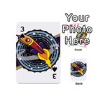 Rocket Space Clipart Illustrator Playing Cards 54 Designs (Mini) Front - Spade3