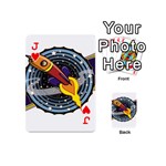 Rocket Space Clipart Illustrator Playing Cards 54 Designs (Mini) Front - HeartJ
