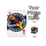 Rocket Space Clipart Illustrator Playing Cards 54 Designs (Mini) Front - HeartQ