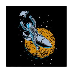Astronaut Planet Space Science Tile Coaster by Salman4z