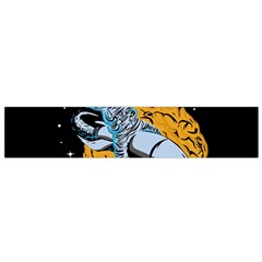 Astronaut Planet Space Science Small Premium Plush Fleece Scarf by Salman4z