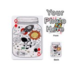 Astronaut Drawing Planet Playing Cards 54 Designs (Mini) Front - DiamondQ