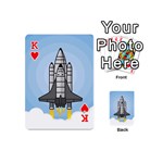 Rocket Shuttle Spaceship Science Playing Cards 54 Designs (Mini) Front - HeartK