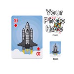 Rocket Shuttle Spaceship Science Playing Cards 54 Designs (Mini) Front - Diamond10