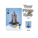Rocket Shuttle Spaceship Science Playing Cards 54 Designs (Mini) Front - Club3
