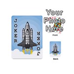 Rocket Shuttle Spaceship Science Playing Cards 54 Designs (Mini) Front - Joker1