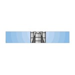 Rocket Shuttle Spaceship Science Premium Plush Fleece Scarf (Mini) Back