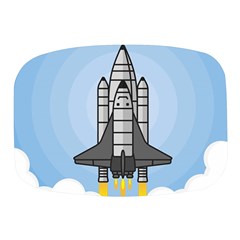 Rocket Shuttle Spaceship Science Mini Square Pill Box by Salman4z