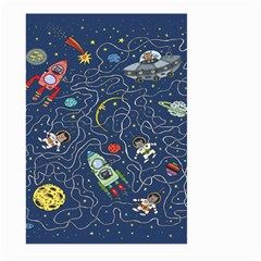 Cat Cosmos Cosmonaut Rocket Large Garden Flag (two Sides) by Salman4z