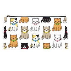 Cat Kitten Seamless Pattern Pencil Case by Salman4z