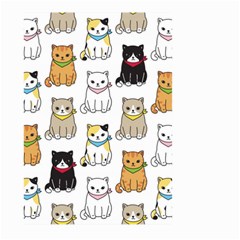Cat Kitten Seamless Pattern Large Garden Flag (two Sides) by Salman4z
