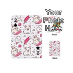 Cute Animal Seamless Pattern Kawaii Doodle Style Playing Cards 54 Designs (Mini) Front - Spade2