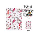 Cute Animal Seamless Pattern Kawaii Doodle Style Playing Cards 54 Designs (Mini) Front - Diamond2