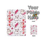 Cute Animal Seamless Pattern Kawaii Doodle Style Playing Cards 54 Designs (Mini) Front - Joker2