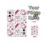 Cute Animal Seamless Pattern Kawaii Doodle Style Playing Cards 54 Designs (Mini) Front - Spade10