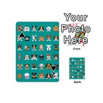 Different-type-vector-cartoon-dog-faces Playing Cards 54 Designs (Mini) Front - Spade2