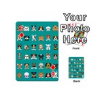 Different-type-vector-cartoon-dog-faces Playing Cards 54 Designs (Mini) Front - Diamond6