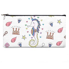 Seamless-pattern-cute-unicorn-cartoon-hand-drawn Pencil Case by Salman4z