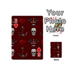 Tattoo-old-school-background-pattern Playing Cards 54 Designs (Mini) Front - Heart5